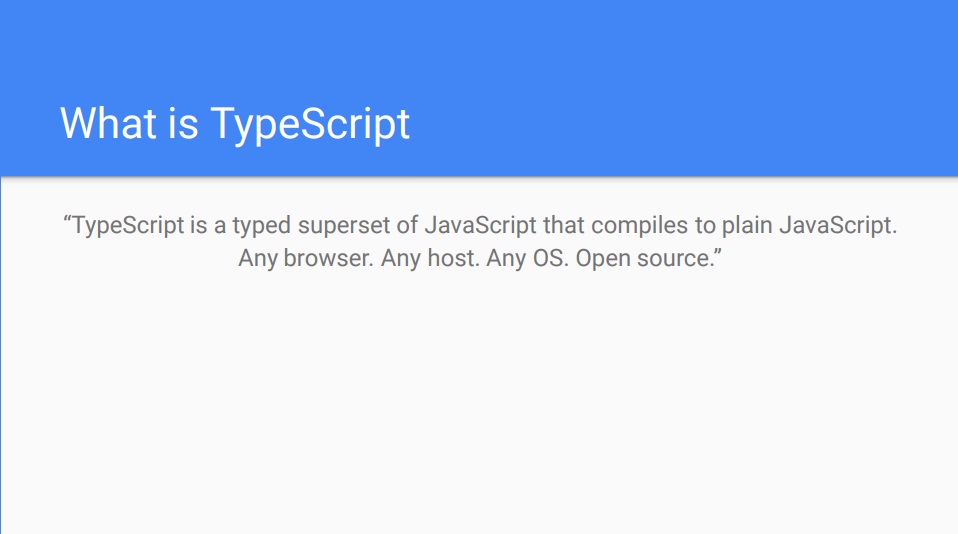 What is TypeScript