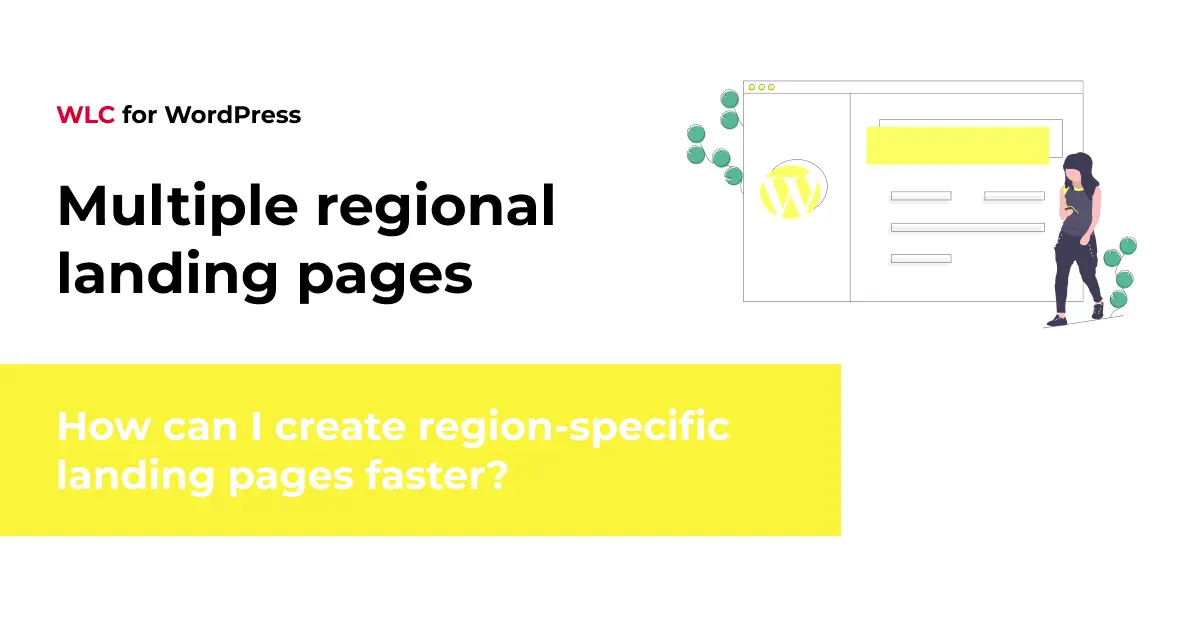 How can I create region-specific landing pages faster