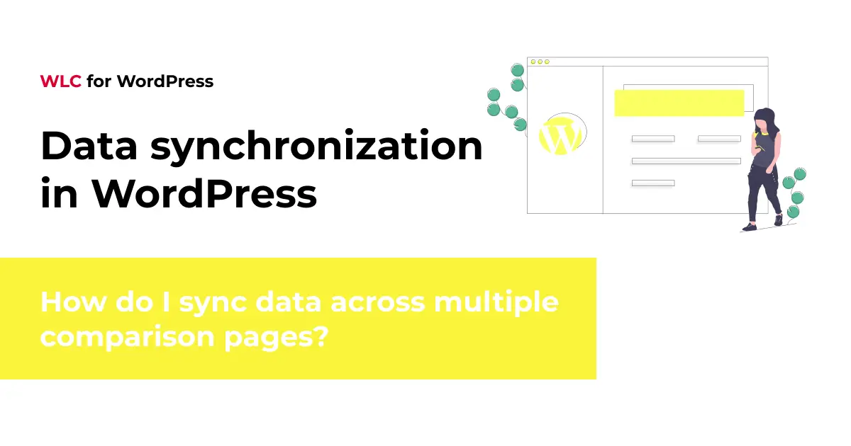 How do I sync data across multiple comparison pages