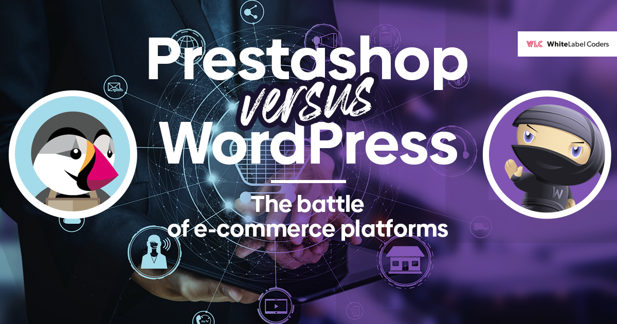 The battle of e-commerce platforms -  Prestashop versus WordPress