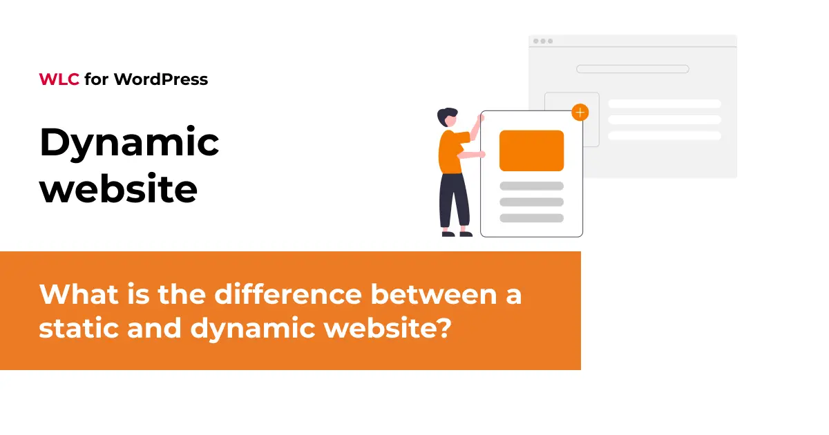 What is the difference between a static and dynamic website